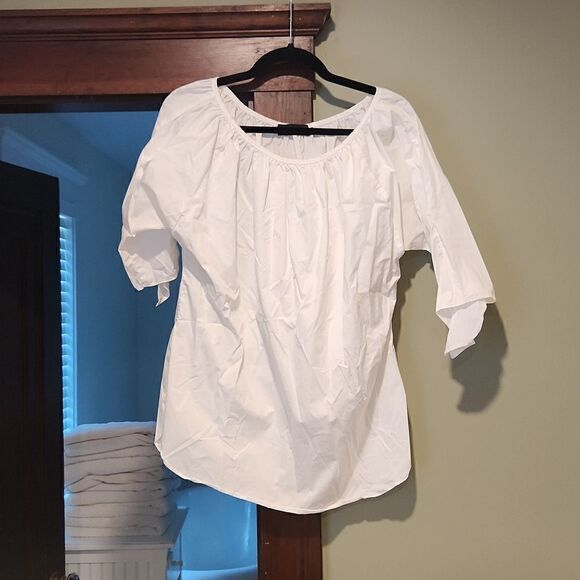 Hatch White maternity blouse - Picture 1 of 2
